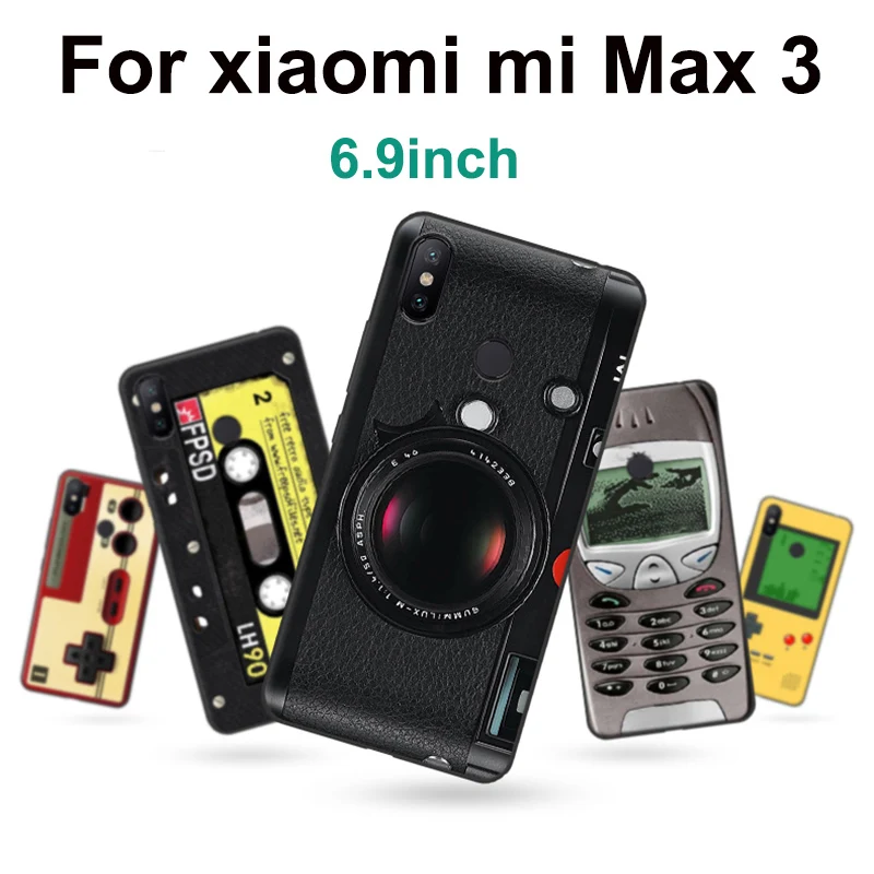 Za xiaomi mi Max 3 Primeru retro slogu mehko telefon Primeru Za xiaomi mi Max3 Kritje Za xiaomi miMax 3 miMax3 Zaščito Lupine fundas