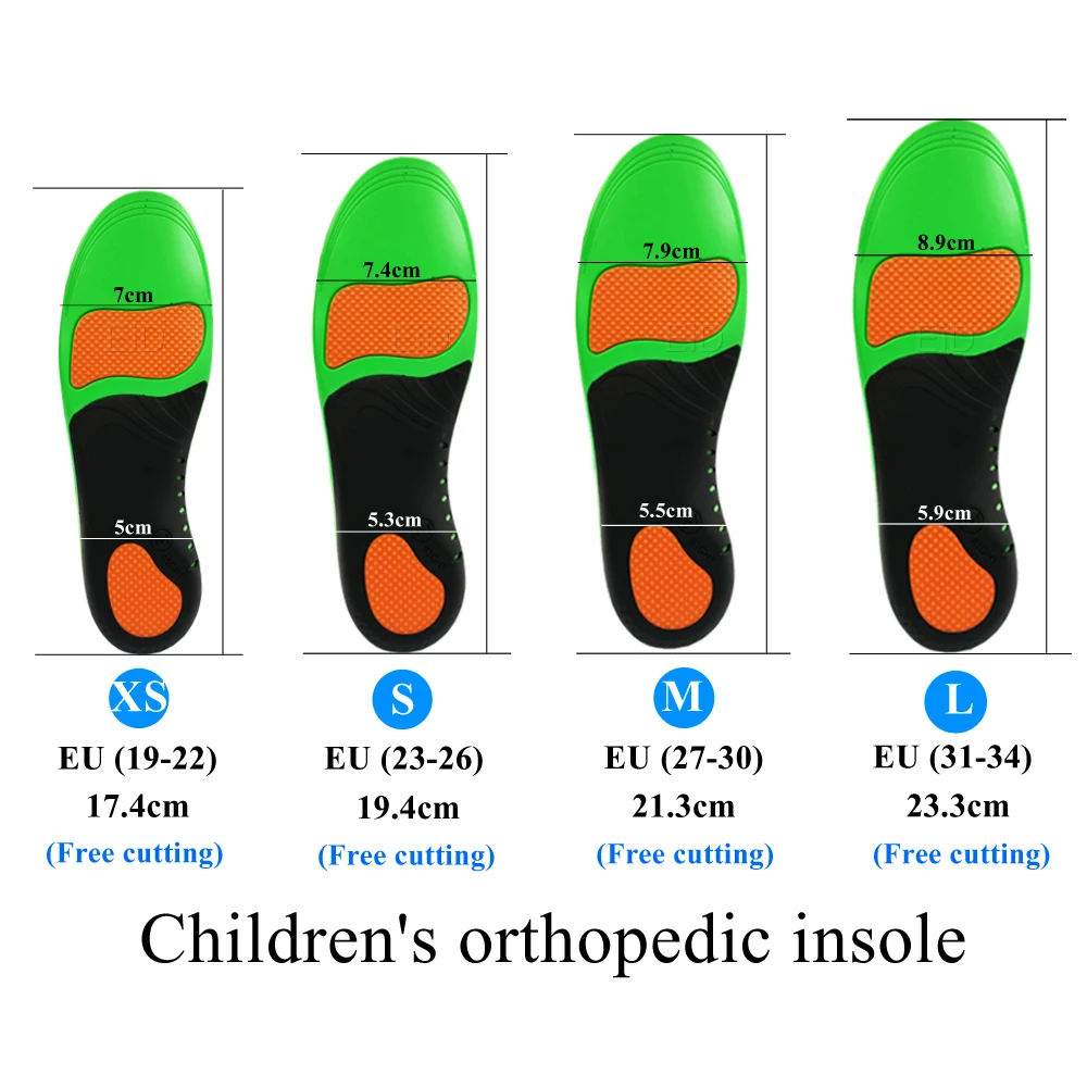 EiD EVA 3D otroci Otroke Ortopedije Vložki ravno noge za Arch Podporo notranjik za OX-Noge otroka ortopedski čevlji za Nego Stopal Vstavite