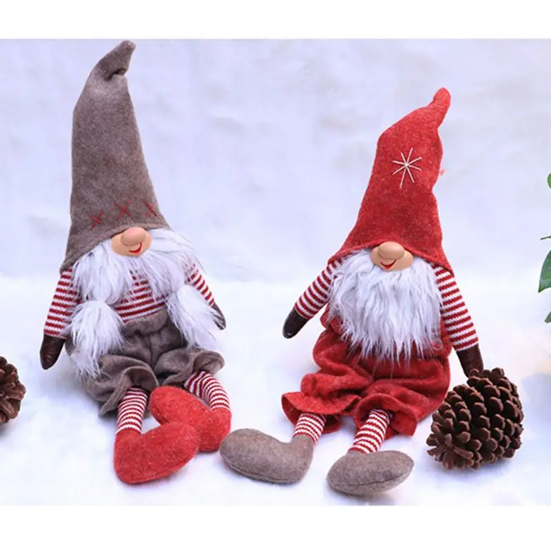 Ročno Božični Okraski Gnome Švedski Tomte Santa Lutka Začetnem Oknu Namizno Dekoracijo Hvala Giving Dan Darila