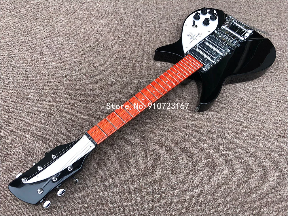 2020 Visoke kakovosti Ricken 325 Električna Kitara,Črna barva Kratek velikost električna kitara,brezplačna dostava