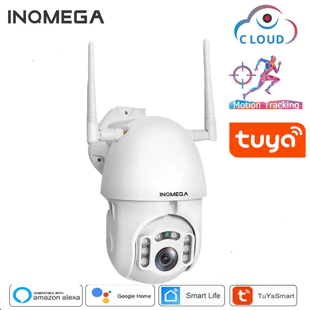 INQMEGA 1080P IP Kamera, WiFi Brezžično Auto tracking PTZ Speed Dome Kamere na Prostem CCTV Varnostni Nadzor, Vodotesen Fotoaparat