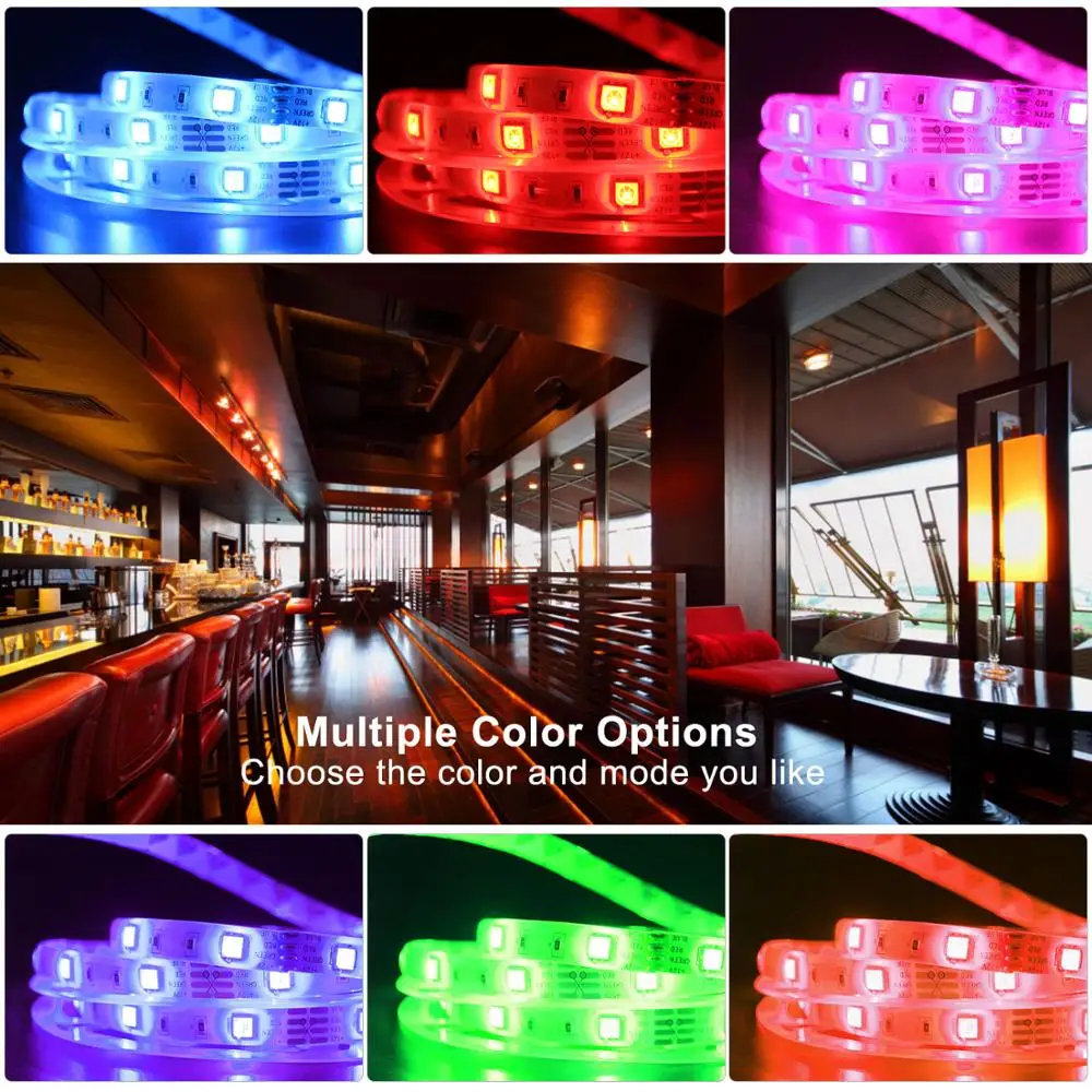 20 Meter LED Trakovi Luči Bluetooth Glasbe Počitnice Razsvetljave Svetilke 40 Tipke IR Krmilnik Doma Dekoracijo SMD 5050 2835 Neon Trak