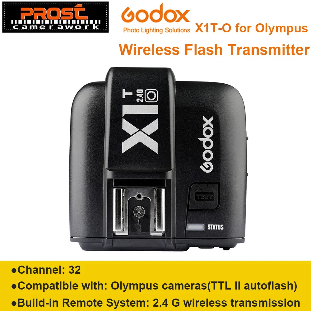 Nov Prihod Godox X1T X1T-O 2.4 G Brezžični Speedlite Bliskavica Oddajnik Povod za Olympus Panasonic Kamere