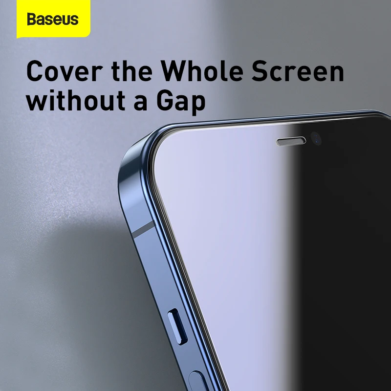 Baseus 2PCS Zaščitnik Zaslon Za iPhone 12 Pro Max 0,3 mm Kaljeno Steklo Za iPhone 12Pro Max 12 mini Tanek Pokrovček Zaščitno Steklo