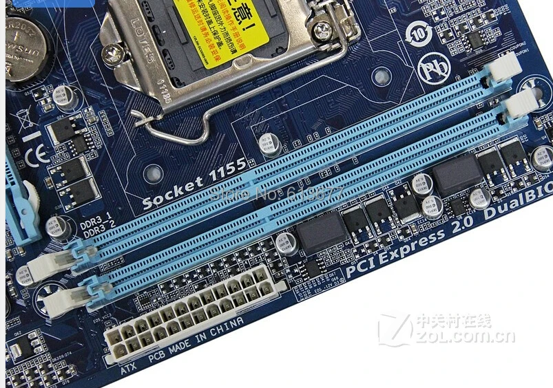 Originalne matične plošče za Gigabyte GA-H61M-S2-B3 H61 DDR3 LGA 1155 Trdna Kondenzator motherboard Brezplačna dostava