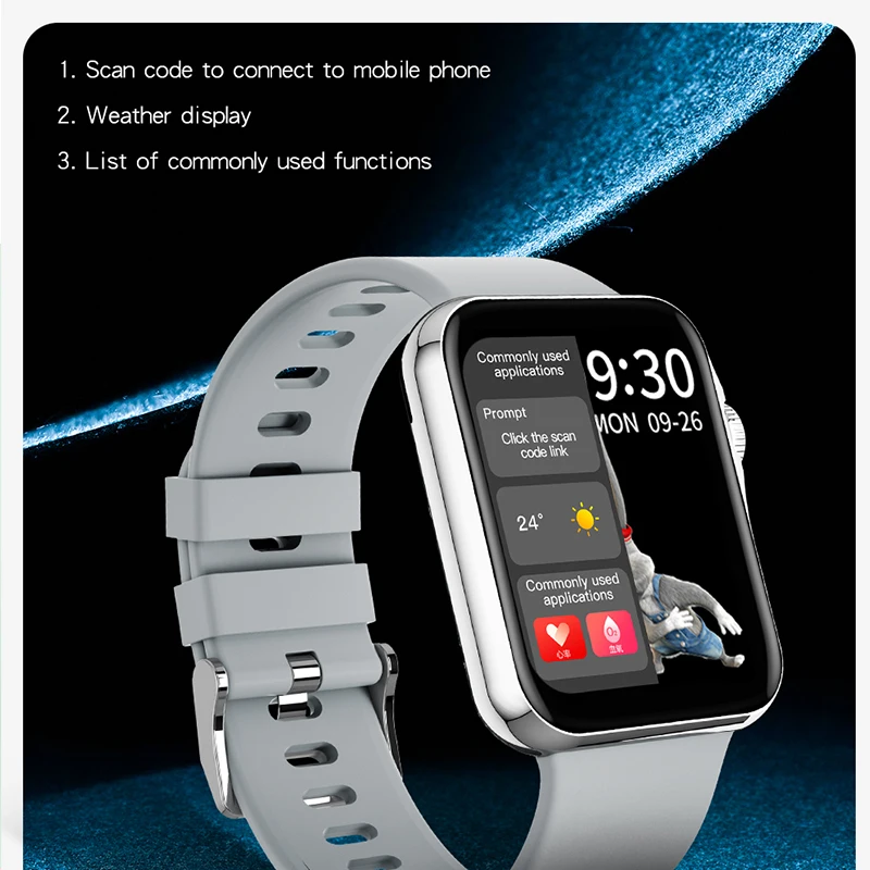 1.6 palca Velik zaslon smart gledam ženske nepremočljiva Polno touch 3D dinamično VMESNIK Bluetooth klic glasbe, športne ure za xiaomi čast