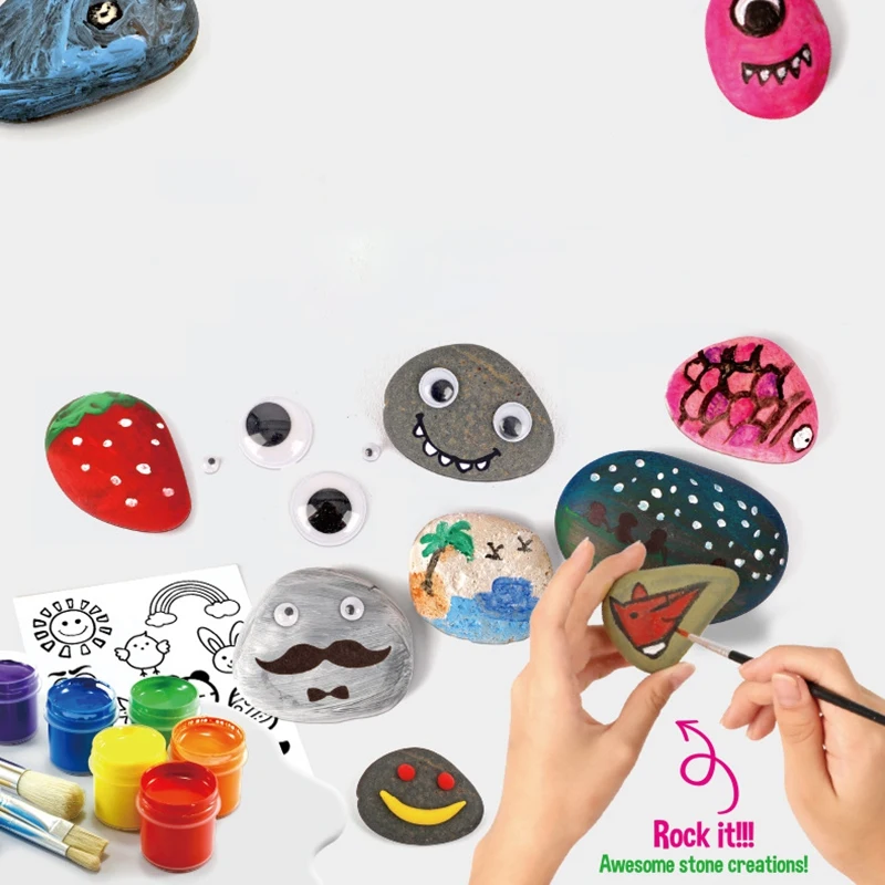 Rock Slikarstvo Ustvarjalne Pisane ic, Kamna Obrti, Umetnosti Barve Grafitov Igrača Kompleti za Otroke