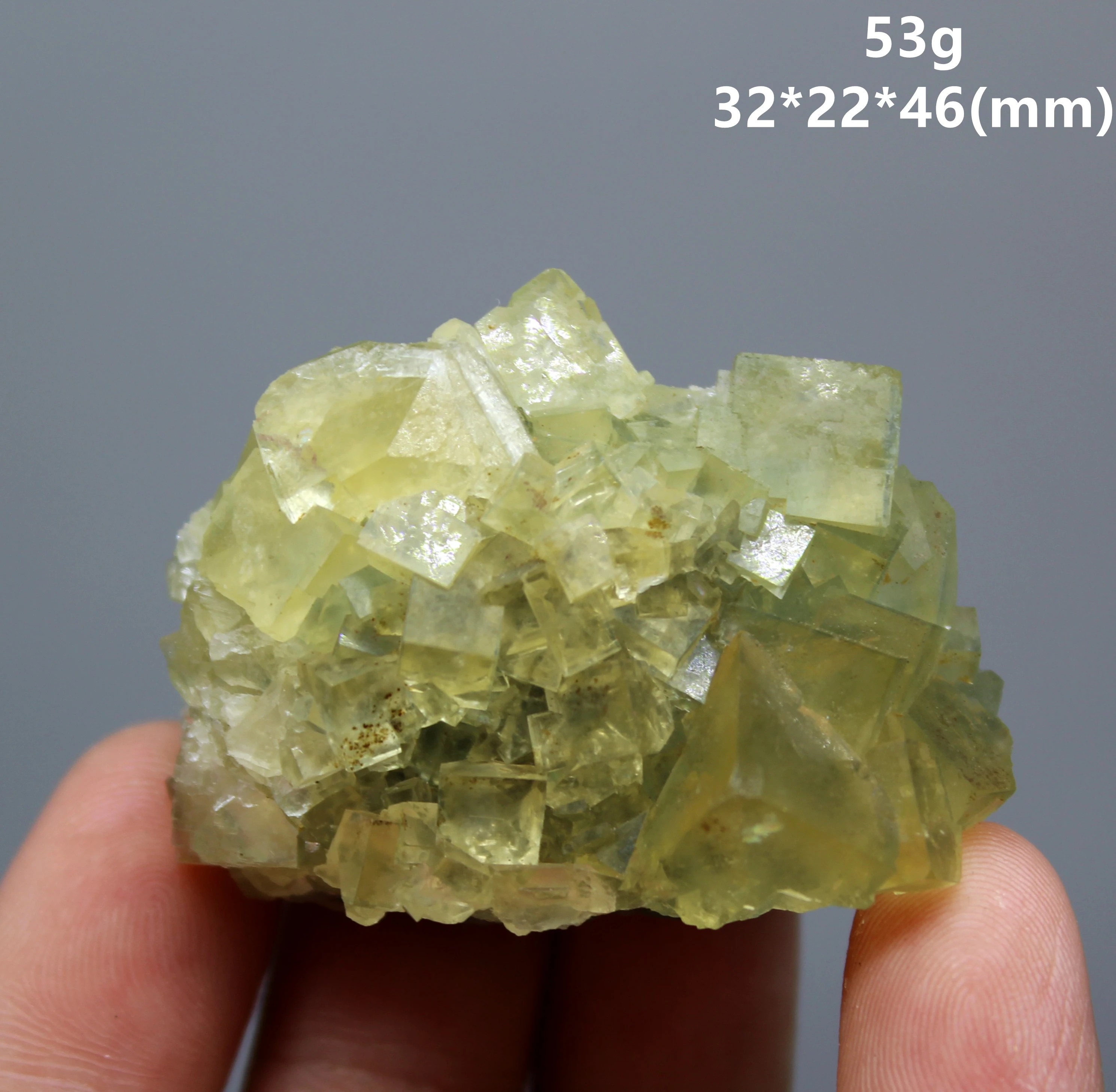 Novo mineralnih! Naravni kocka rumena fluorite Gruče mineralnih osebkov, Kamni in kristali kremena Zdravljenje crystal