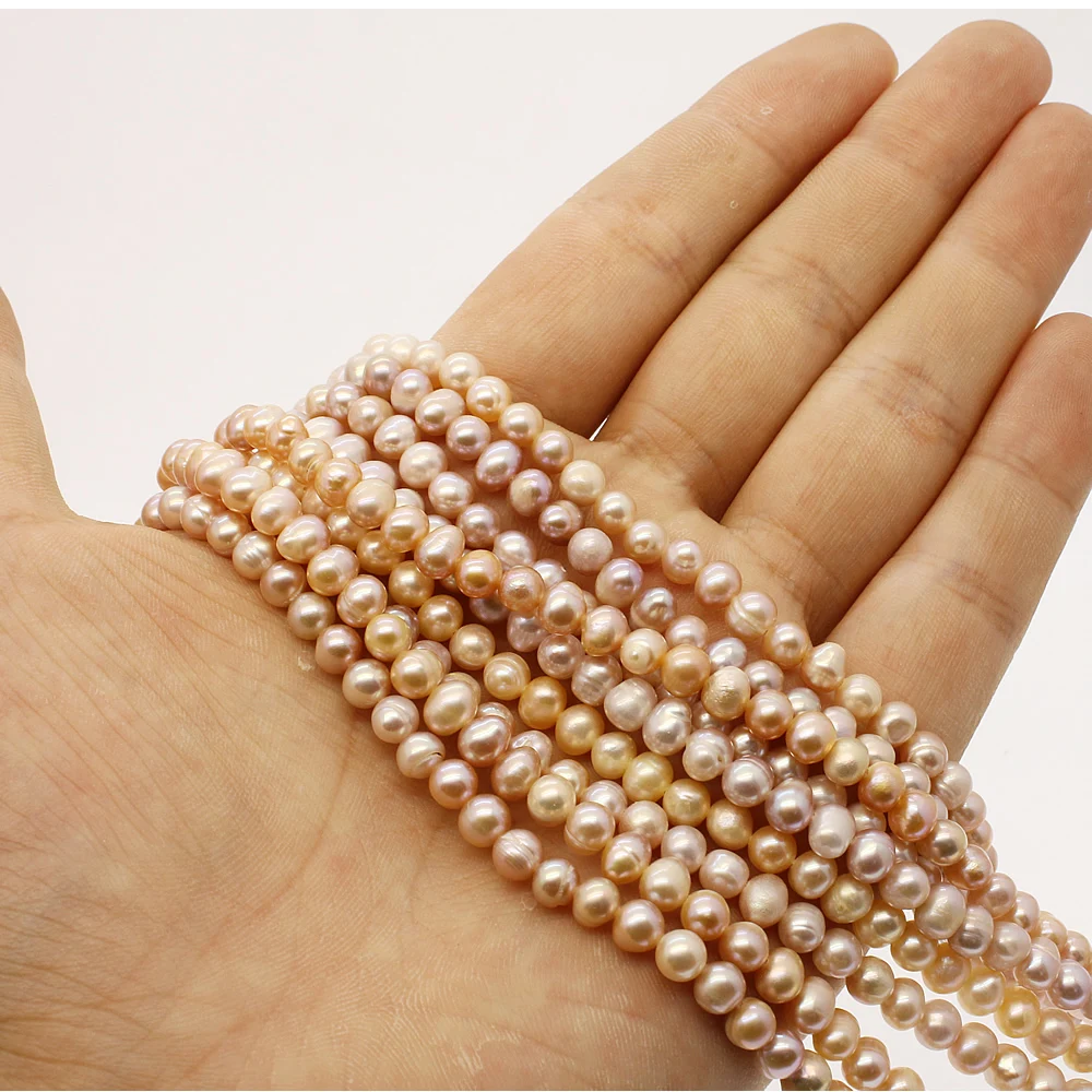 Naravnih sladkovodnih biserov 4-5mm Baročno svoboden kroglice Star nakit, izdelava DIY Zapestnice, ogrlice Uhani Nakit dodatki