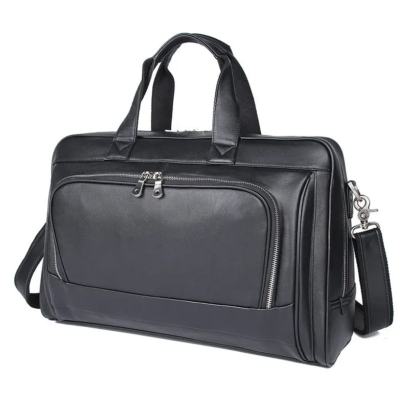 MAHEU mehko usnje potovanja shouder vrečko, velike zmogljivosti, potovalno torbico, zadrgo moški duffel vikend vrečke črno opravljajo ročno prtljago