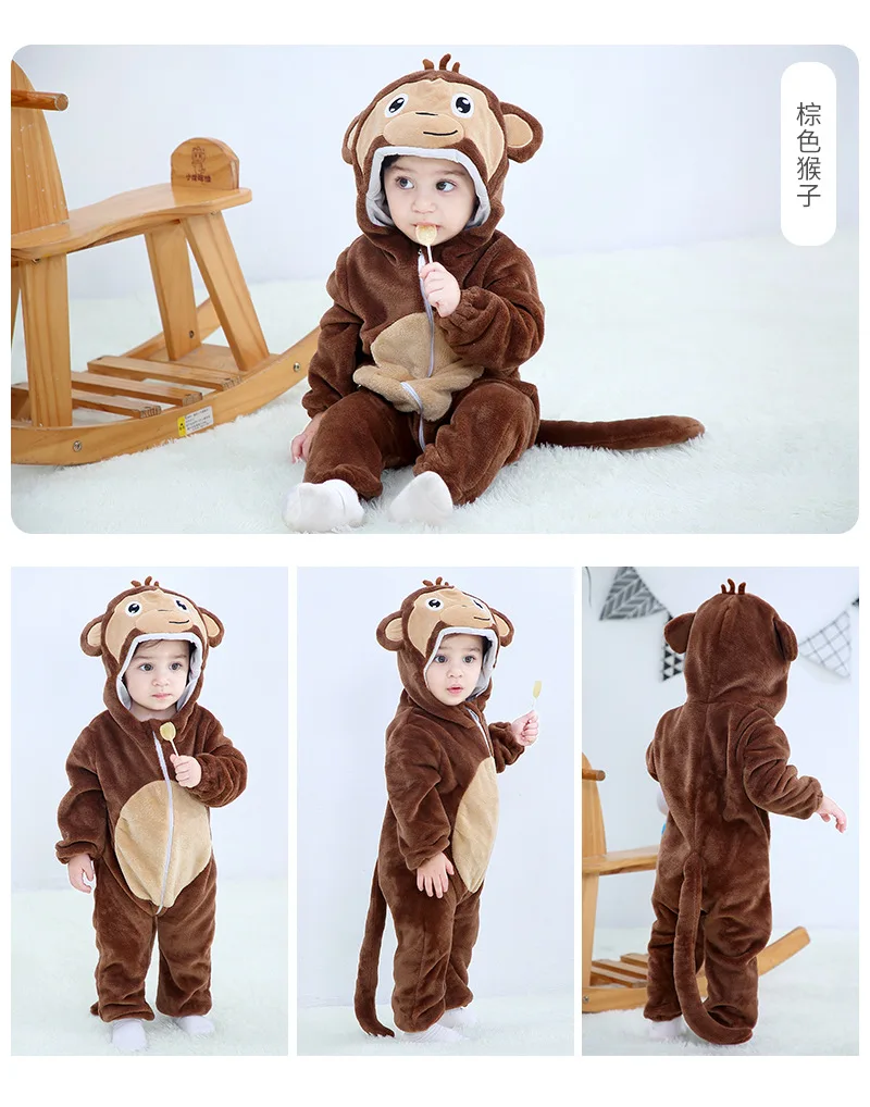 Risanka Otroške Igralne Obleke Kigurumi Samorog Pižamo Zimski Kombinezon Za Otroke Baby Boy Girl Živali Kostum Baby Onesie Zajček Jumpsuit