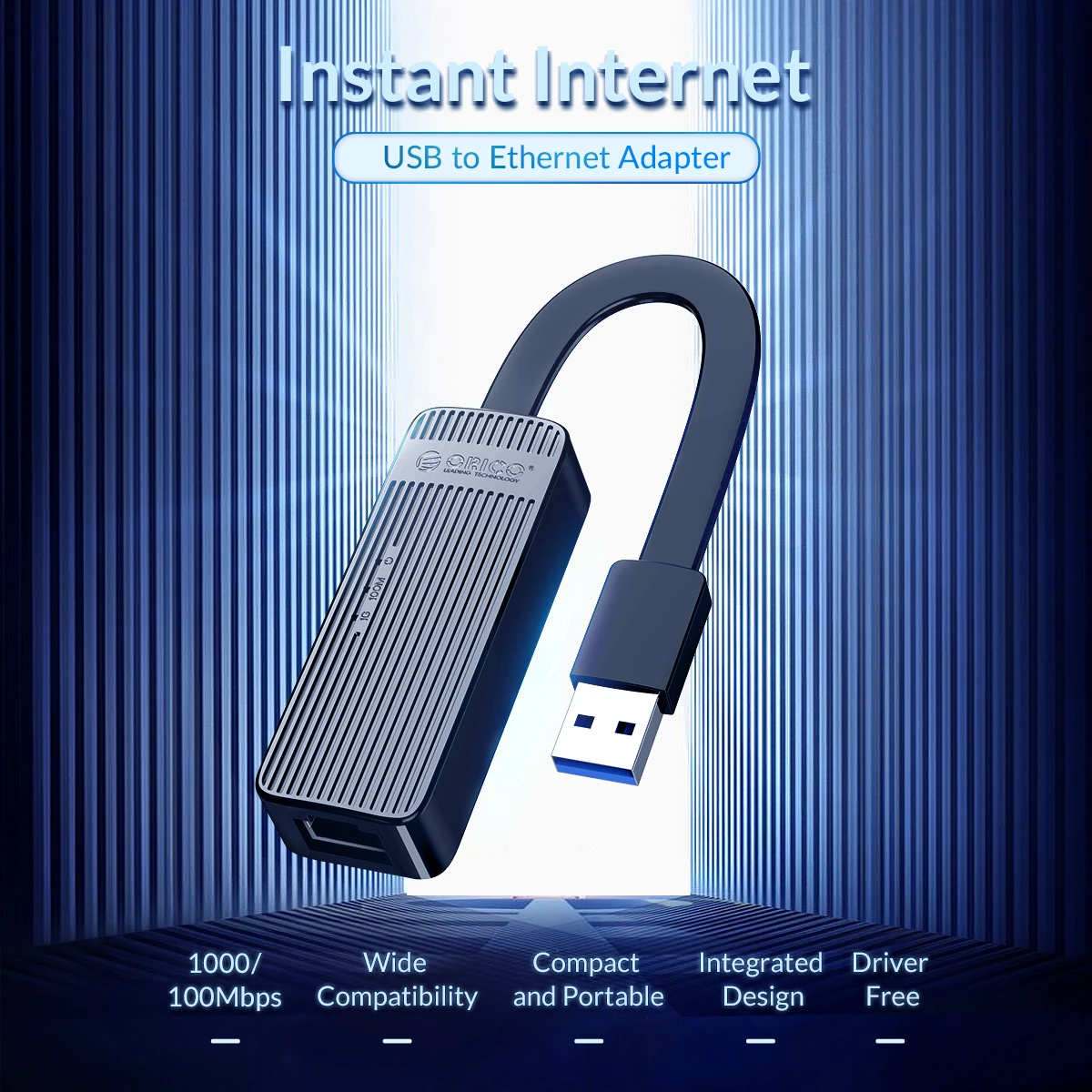 ORICO USB3.0 Omrežna Kartica Mini-USB2.0 Gigabit Ethernet Adapter Voznik-Brezplačno Za Windows XP, Vista, 7, 8, 8.1.10, Mac in Linux