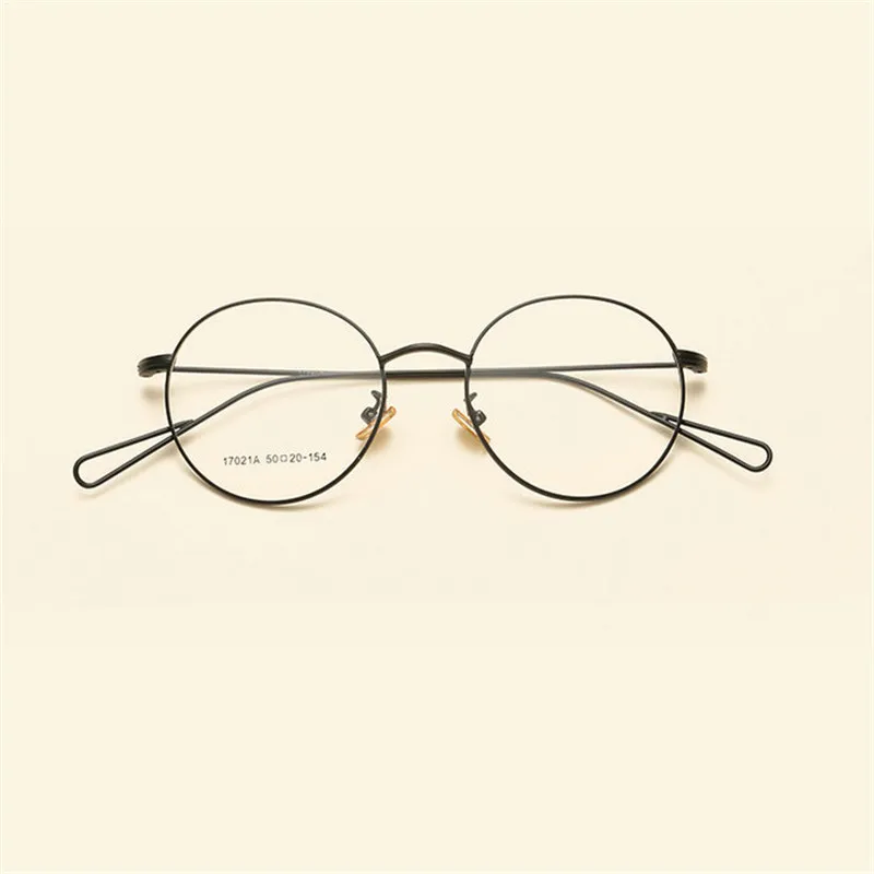 MINCL/ 2018 Moški ženske poslovnih Visoke kakovosti okroglo ovalni Kovinski Okvir Navaden očala Kratkovidna star sončna očala zaviti Okvirje FML