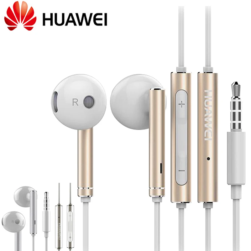 HUAWEI Resnično Izvirno HUAWEI Honor Slušalke Žične Kovinski Slušalke + Mikrofon Nadzor Glasnosti Za P9 Lite P10 Plus Mate 7 8 9 5X 6X V9