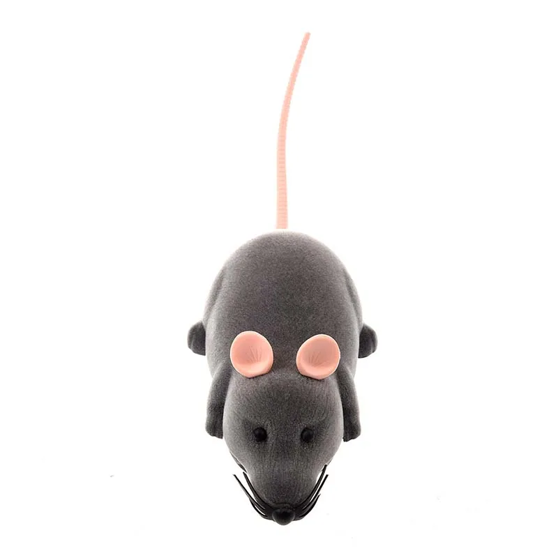 Elektronska daljinsko upravljanje Čudovit Svetlo sivo miško igrača za igranje z mačko za hišne živali