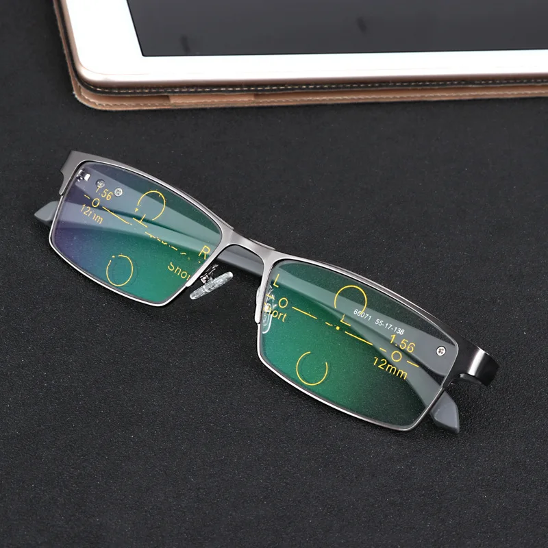 EVUNHUO Novo Progresivna multifokalna prehod sončna očala za moške photochromic obravnavi očala pike za bralca v bližini Daleč pogled 1.0-3