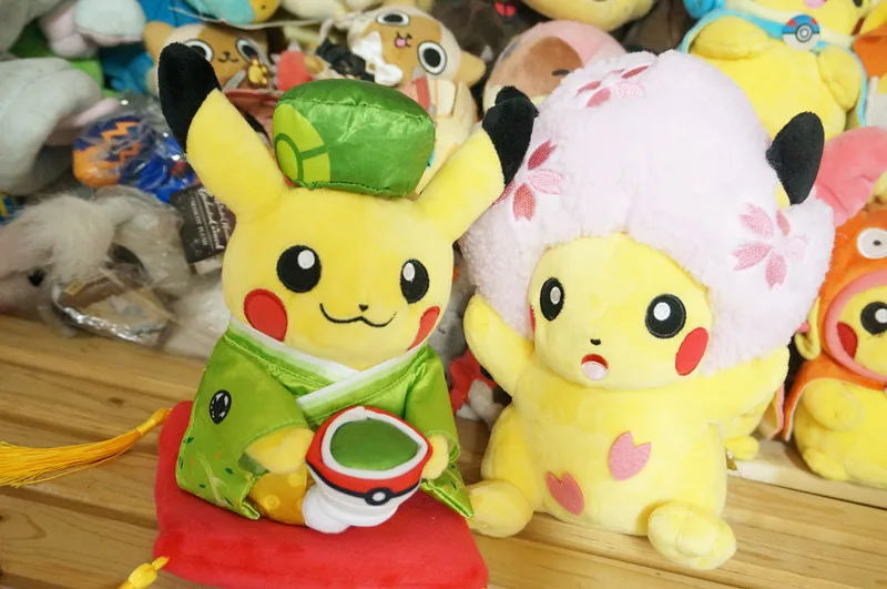 2019 Novo Pokemon igre anime 2pcs sakura Pikachu&Eievui je Velikonočni Eevee Plišastih Lutka Plišaste Igrače Omejeno Plišastih Lutka Igrača