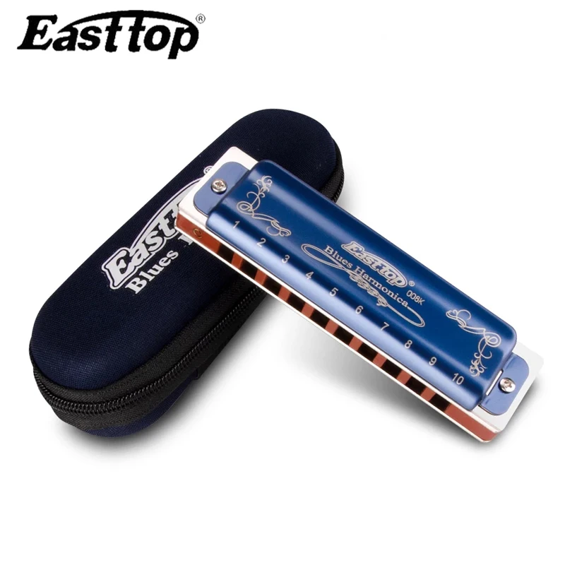 Easttop Strokovno T008K Harmonika, Diatonična 10 Luknjo Armonica Blues Instrumentos Musicales Armonicas Usta, Ogan Easttop blues