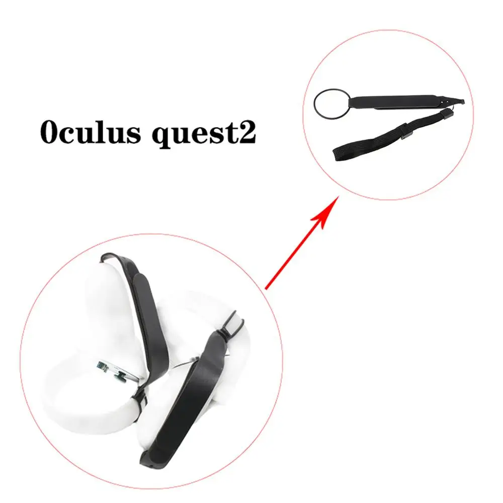 1 Par VR Povoj PU Usnje Členek Ročaj Prijem Trak za Oculus Quest 2 Dotik Krmilnik Oprijem Dodatki