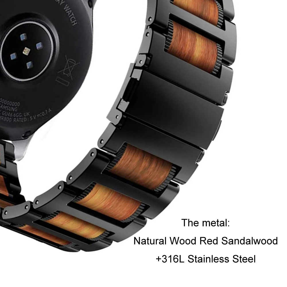 Samsung Galaxy Watch 46mm Prestavi S3 Huawei Watch GT2 Amazfit GTR 47 Traku, Lesen Kovinski Trak Zapestnica Pribor 22 mm Trak