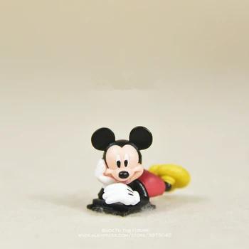 Disney Mickey Miške Minnie 3-4 cm Model Anime Lutka PVC figuric Pribor Figurice Igrače Za Otroke Darilo Igrača za Otroke