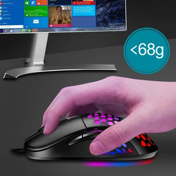 X8 Svetlobna RGB Light 4 Prestave DPI Votlih USB Žična Gaming Miška PC Opremo 1200/3200/4800/6400 DPI Žično Miško ABS