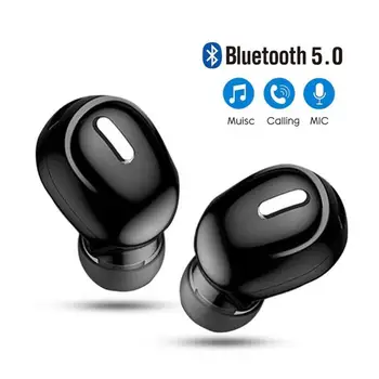 Šport Brezžične Bluetooth Slušalke za V uho Mini Slušalke Zmanjšanje Hrupa Čepkov Gaming Slušalke z Mikrofonom za XIaomi Huawei Oppo