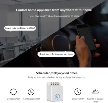 BroadLink con MCB1 DIY Smart Stikalo Interruptor Wifi APP Remote Control Podporo Alexa Google Domov Mini Smart Home Domotica