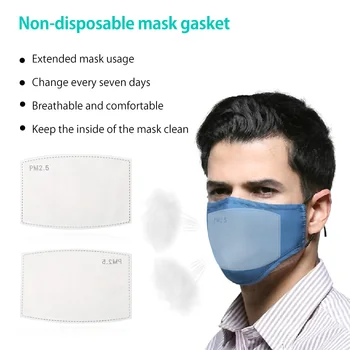 50/100 kos Enkratno uporabo Maske Pad Zamenjava Filtriranje Dihanje 5 Plast PM2.5 Masko za Prah filter za Masko