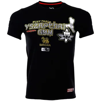 VSZAP Tajski Boks Majica MMA Telovadnici Tee Shirt Boj Boj borilnih veščin, Fitnes Usposabljanja Muay Thai Majica s kratkimi rokavi Moški Men