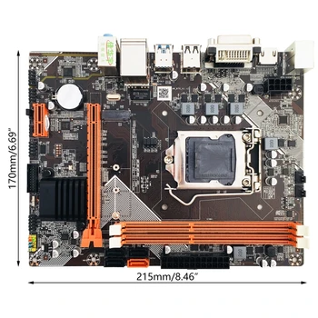 B75-M2 LGA1155 Socket M-ATX matične plošče celostna Grafična Kartica VGA, DVI SATA3 trdi disk M. 2 NVME SSD DDR3 1600 1333 1066