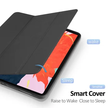 Ohišje Za iPad Pro Za 12,9 2020 Tri-Krat Usnje Auto Spanja Zbudi Smart Cover Zaščito Lupine S Svinčnikom Nosilec Za iPad Pro 4. Gen