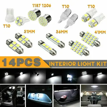 14PCS LED Lučka Kombinacija LED Notranja Osvetlitev Avto Žarnice Posebno