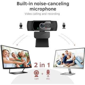 Samodejno ostrenje Webcam 1080P HD Kamero USB za Računalnik PC Spletna Kamera Z Mikrofonom Webcamera HD Video Web Cam