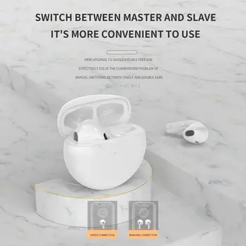 TWS Pro Brezžične Slušalke za V Uho Bluetooth Slušalke Bas Stereo Čepkov Šport Slušalke Z Mikrofonom Za iPhone Xiaomi Huawei