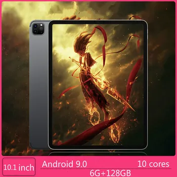 2021 Vroče Prodaje 10.1 Palčni Deset Jedro 6 G + 128G Android 9.0 Tablet WiFi Dual SIM Dual Kamera Belakang 5.0 MP IPS Bluetooth, WiFi 4G