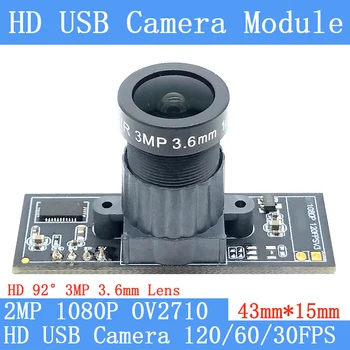 2MP Kamero USB Modul 1080P OV2710 Full Hd MJPEG 120FPS 60FPS Visoki Hitrosti 30fps Mini CCTV Linux UVC Webcam Mini Nadzor