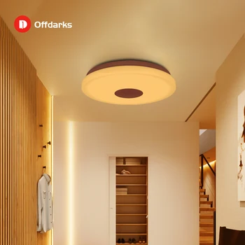 OFFDARKS Smart Moderna Stropna Luč, wifi Glasovni Nadzor Primeren za dnevno sobo, spalnica, kuhinja, zatemnitev, barvni LED stropna svetilka