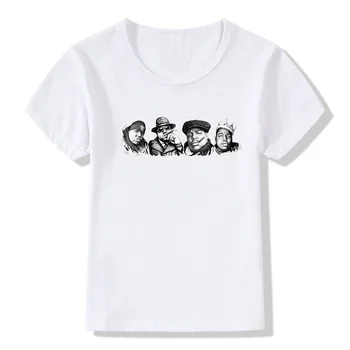 Fantje Hip Hop Razvpiti B. I. G Biggie Smalls Print majica s kratkimi rokavi Otroci Oblačila Baby Dekleta, Vrhovi Otroci Poletje T-shirt,HKP4079