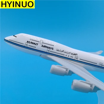 16 1:400 Boeing 747 B747 model letalo Kuvajt Airways podvozje W znanja zlitine letalo letalo Otrok zbirateljske Kažejo toy model
