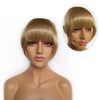 Zrak šiška remy las blondinka šiška Brazilski človeških las šiška posnetek v realnem las Črna Rjava Šiška Hairpiece Princesa Lase Šiška