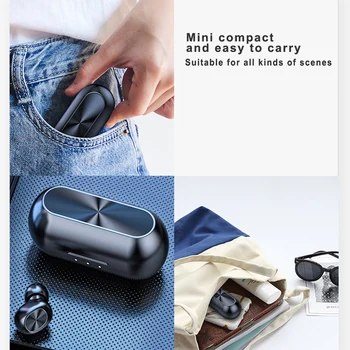 B5 TWS Bluetooth Slušalke Z Mikrofonom Brezžične Slušalke šumov Slušalke pravi brezžični čepkov elari