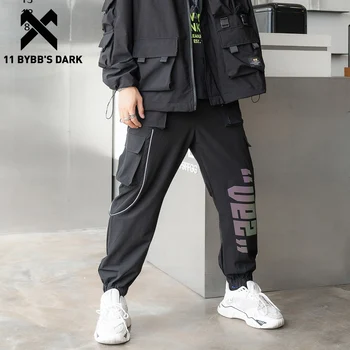 11 BYBB JE TEMNO 2020 Taktično Tovora Pants Človek Reflektivni Harajuku Joggers Moške Hlače Ulične Hip Hop Hlače Funkcija Techwear