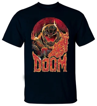 Igra Doom V2 Video Unije Vesoljsko Corporation Majica (Črna) Vseh Velikosti S-3Xl Telovadnic Fitnes Tee Majica