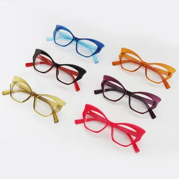 TAKO&EI Moda Cat Eye Candy Barve Ženske Nohtov Očal Okvir Ins Priljubljena Jasno, Leče za Očala Moških Optična Očala za Kratkovidnost Okvir