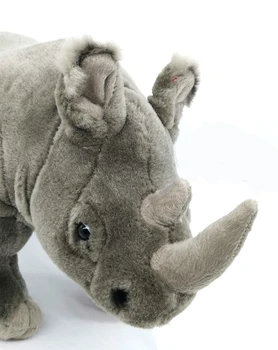 30 cm Dolgo Resničnem Življenju Nosorogi Plišastih Igrač Mehko Realne Afriške Nosoroga Igrača Veren Divje Živali, Plišaste Igrače Darila Za Otroke