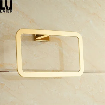 Zlato Brisačo Obroč chrome Kopalniške opreme Elegantno Dekoracijo kvadratnih slog