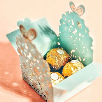 30pcs/veliko korejski Style Candy Škatla za Shranjevanje S Metulj Čokolada Polje Za Goste Votlih Prevoz Poročno darilo Pakiranje Organizator