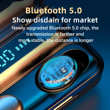 F9-32 TWS Brezžična Slušalka Bluetooth 5.0 Slušalke Šport Čepkov Slušalke Z Mikrofonom Za Pametni Telefon IPhone Xiaomi Huawei Samsung