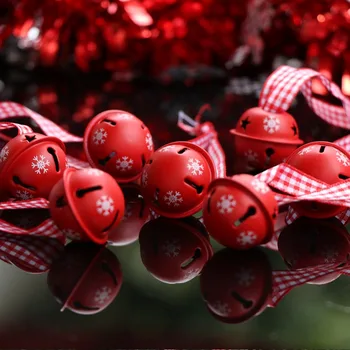 OurWarm 20Pcs DIY Božično Drevo Obrtno Kovinsko Snežinka Jingle Bell Kroglice Vesel Božič Bell Božično Drevo Ornament Dekoracijo